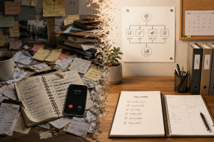 Before and after- workspace transformation